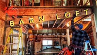 New Series! Finishing the Pole Barn. Ep 1: Loft Posts, Beams, & Joists