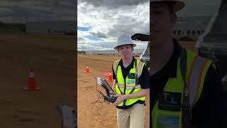 Flying Drone Photogrammetry at Construction Site