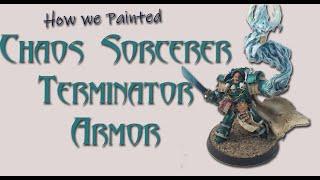 How to Paint Chaos Sorcerer in Terminator Armour