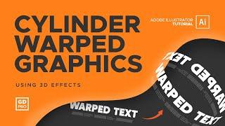 Cylinder Warped Graphics • Adobe Illustrator Tutorial