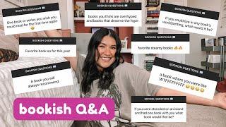 BOOKISH Q&A: answering tons of your book questions!!