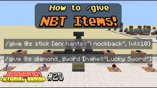 How to /give NBT Items in Minecraft (Bedrock Edition) 1.16+ - Tutorial Series #025