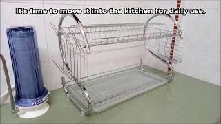 2-Tier Dish Drainer | Plate Drying Rack | Product Review | Kitchenware | © 2020 PRODUCTS.WIKI