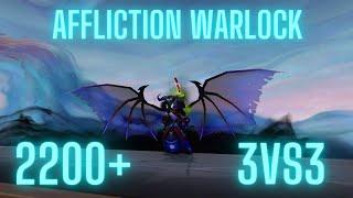 Affliction Warlock 3vs3 Arena 2,2k+ PvP Shadowlands Saison 1