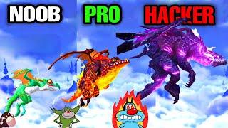 NOOB vs PRO vs HACKER in HUNGER DRAGON game | Oggy And Jack | Oggy and the Cockroaches