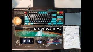 EARLY MORNING | STUDY WITH ME | ASMR | realtime coding session | keyboard typing | background music