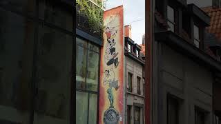 Discovering Brussels Unique Comic Book Art  #shorts #brussels