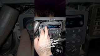 GM RADIO ANTI THEFT LOCK REMOVAL ON 2005 CHEVY SILVERADO 