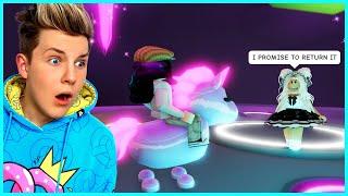 SCAMMER STEALS LEGENDARY PET but NOOB GETS REVENGE!! (Roblox Adopt Me) Prezley