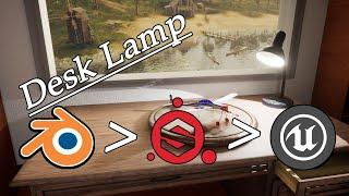 Create a Lamp With Blender All The Way to Unreal (Time-lapse)