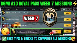 A10 WEEK 7 MISSION | BGMI WEEK 7 MISSIONS EXPLAINED | A10 ROYAL PASS WEEK 7 MISSION | C7S20 WEEK 7