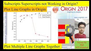 How to Plot Line Graphs in Origin? Plot Multiple Line graphs Together in Origin.