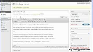 WordPress 3.4 Add New Pages Settings