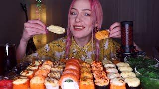 MUKBANG | Суши/роллы, мидии, чука | Sushi/rolls, mussels, chuka не ASMR