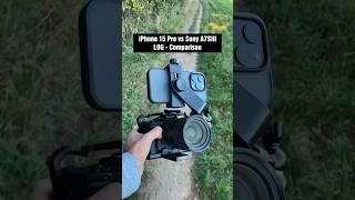 iPhone 15 Pro vs Sony A7SIII - which one is the iPhone?  It’s B  #filmmaker #contentcreator