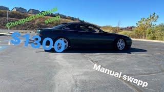 sc400 budget manual swap // part 1