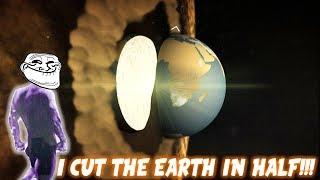 I CUT THE EARTH IN HALF!!(Megaton Rainfall Funny Moments)