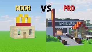 NOOB MCDONALD'S VS PRO MCDONALD'S ON MINECRAFT! 