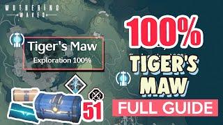 How to: Tiger's Maw 100% FULL Exploration ⭐ Huanglong ALL CHESTS【 Wuthering Waves 】