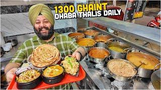 70/- Delhi Street Food  Sardarji ki GHAINT Dhaba Thali, Hyderabadi Veg Biryani, Bucket Mango Shake