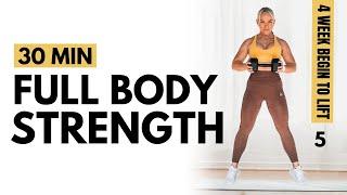 DAY 5 FULL BODY Strength Workout Beginners [at home workout program]