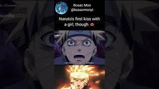 Naruto's first kiss with a girl, though