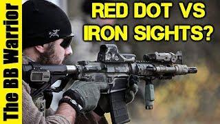 Red Dots Vs Iron Sights for Airsoft