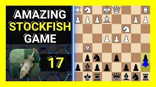 Amazing Stockfish 17 Chess Game, King's Indian Defense, Averbakh Variation, Spanish