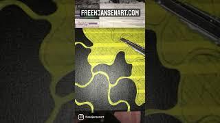 Acrylic Paint Demo Islands #shorts #art #freekjansenart
