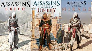 1 Minute of Sword Combat From Every Assassin's Creed Games