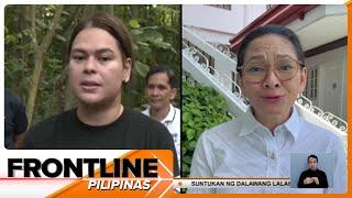 VP Sara Duterte, sinabing 'di niya nirerespeto si Sen. Risa Hontiveros | Frontline Pilipinas