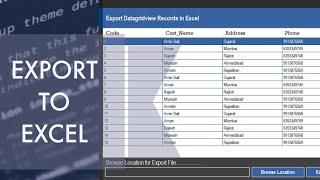 How to Export DatagridView Records in Excel Sheet in C# Visual Studio 2010 | csharp visual studio