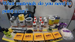 What materials do you need to paint a car?