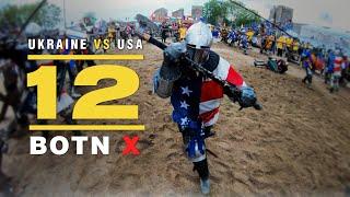 Buhurt Tech TV GoPro | BOTN X 12vs12 Ukraine vs USA 60fps