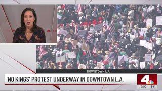 'No Kings' protests span multiple cities across Los Angeles area
