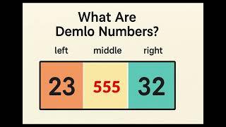 Demlo Numbers  A Journey from Bombivli Inspired With Mathematicians Kaprekar