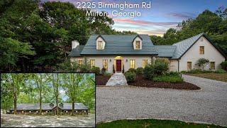 2225 Birmingham Road, Milton Georgia - 25 Acre Equestrian Estate For Sale with 16 Stalls