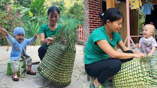 How to weave bamboo baskets to use when harvesting agricultural products for sale - Lý Thị An