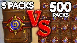 5 Pack VS 500 Hearthstone Packs