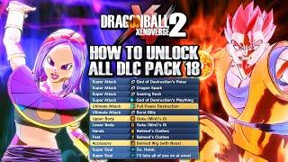 (FREE DLC 18) How To Unlock EVERYTHING New & Hidden! - Xenoverse 2 ALL CAC Skills, Costumes & Auras!