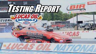 NHRA Lucas Oil Nationals Testing Report | Maddie Gordon Earns NHRA Top Alcohol Funny Car License