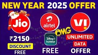 Jio Airtel Vi New Year Offer 2025 Vi SuperHero Unlimited 4G Data Jio New Plan Christmas Day Offer