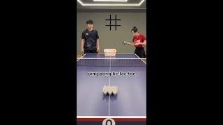 Korean creator @congyang_pingpong just elevated her game with this egg carton challenge! #pingpong