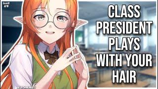 3DIO ASMR | Class President Plays with your Hair| Hair Brushing and Combing | Personal Attention