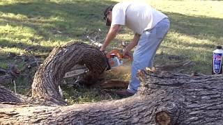 October 2014 Chainsaw Cutting Video