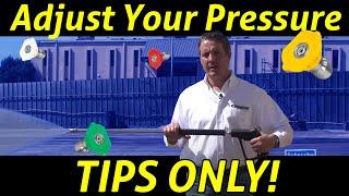 How to Adjust the Pressure on a Power Washer | Pressure Washer Spray Tips