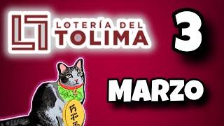 Resultado LOTERIA DEL TOLIMA Lunes 3 de Marzo de 2025