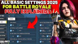 All Basic Settings For Battle Royale Fully Explained In COD MOBILE 2025! (Complete Guide) | CODM