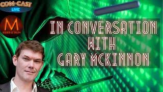 Gary McKinnon with Ickonic Media and 'M' at the Com-Cast festival in Kegworth, January 2023.