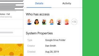 Organize and share individual and team content with Google Drive